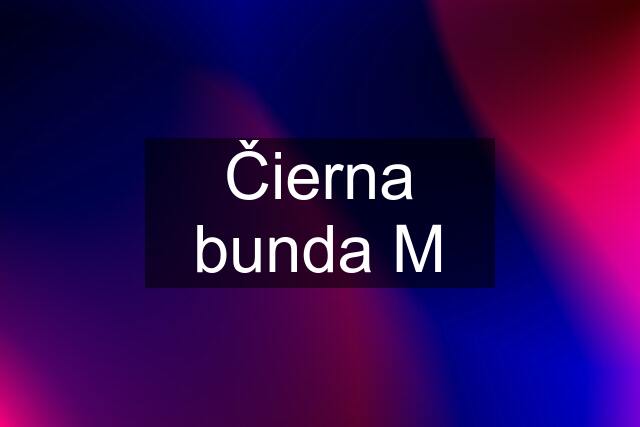 Čierna bunda M