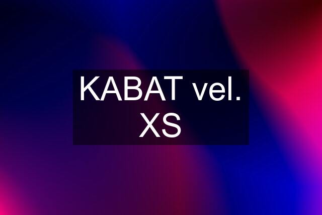 KABAT vel. XS