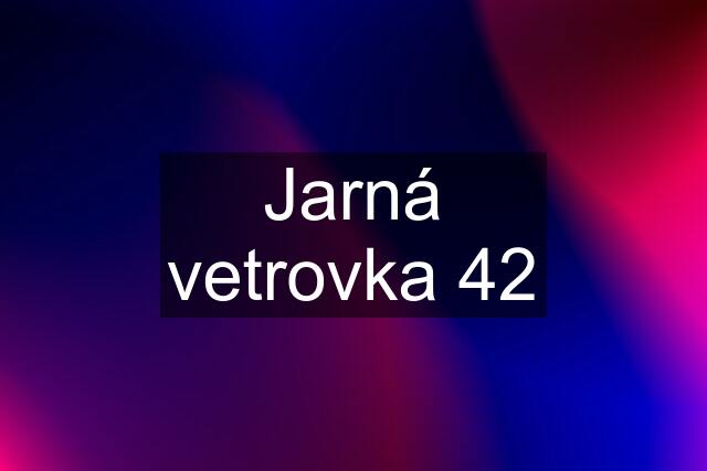 Jarná vetrovka 42