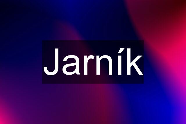 Jarník