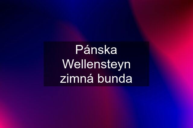 Pánska Wellensteyn zimná bunda