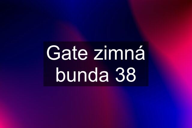 Gate zimná bunda 38