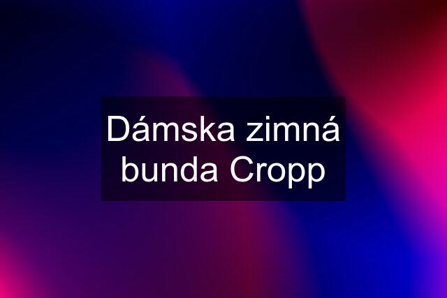 Dámska zimná bunda Cropp