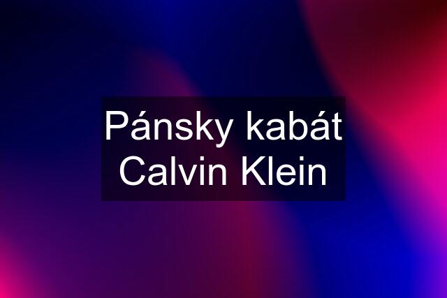 Pánsky kabát Calvin Klein