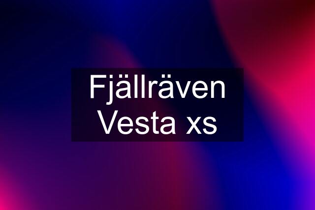 Fjällräven Vesta xs