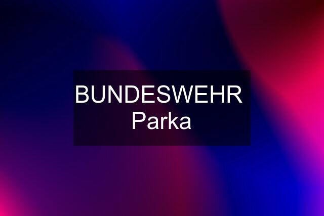 BUNDESWEHR  Parka