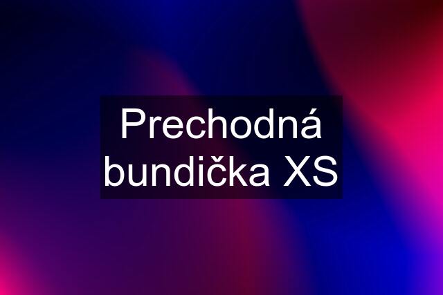 Prechodná bundička XS