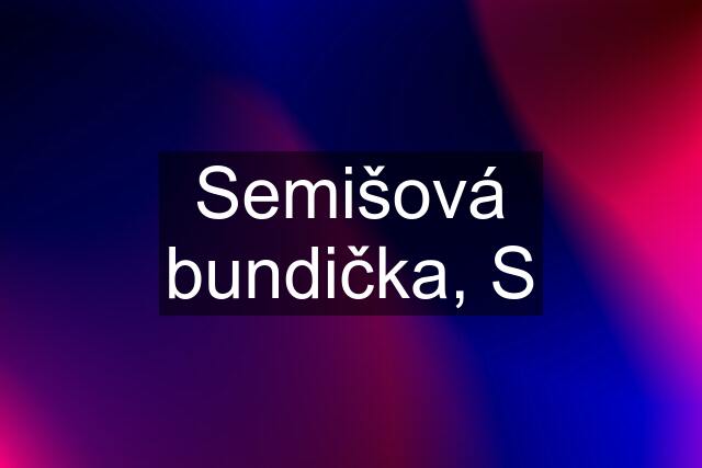 Semišová bundička, S