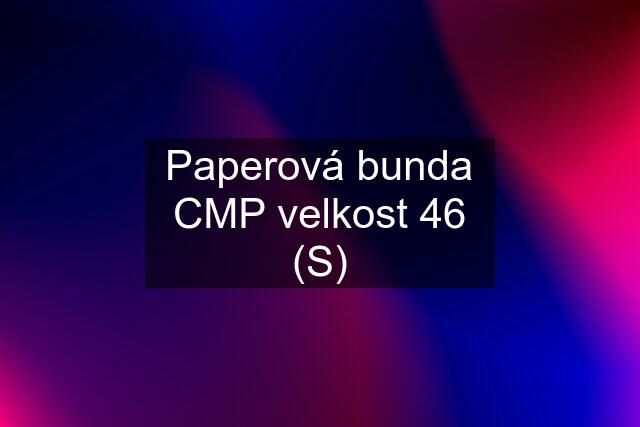 Paperová bunda CMP velkost 46 (S)