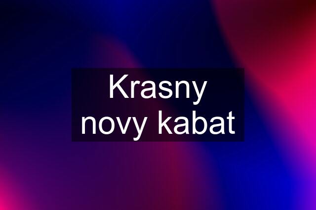 Krasny novy kabat