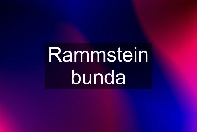 Rammstein bunda