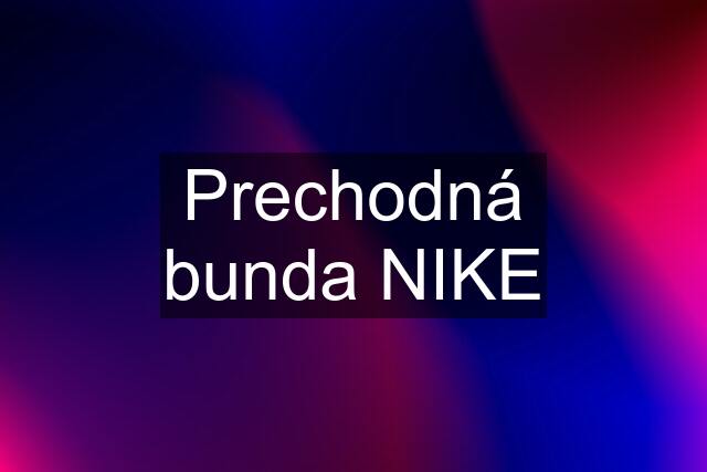 Prechodná bunda NIKE