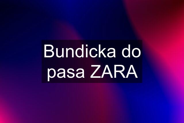 Bundicka do pasa ZARA