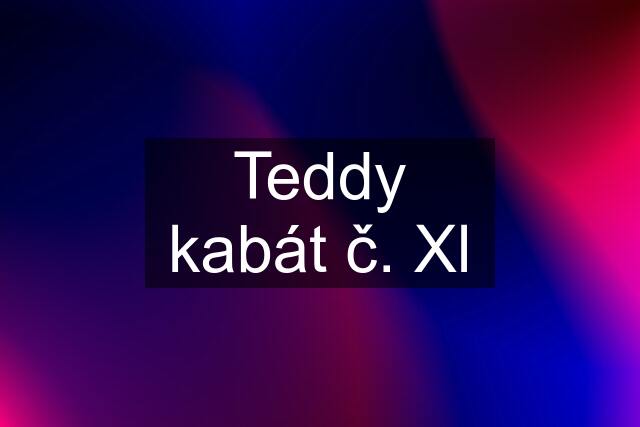 Teddy kabát č. Xl