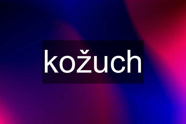 kožuch