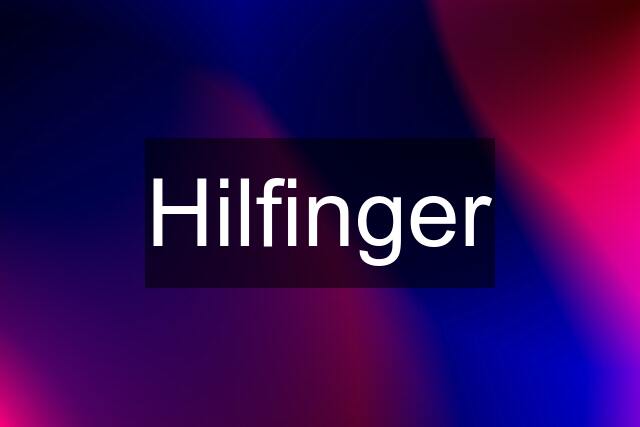 Hilfinger