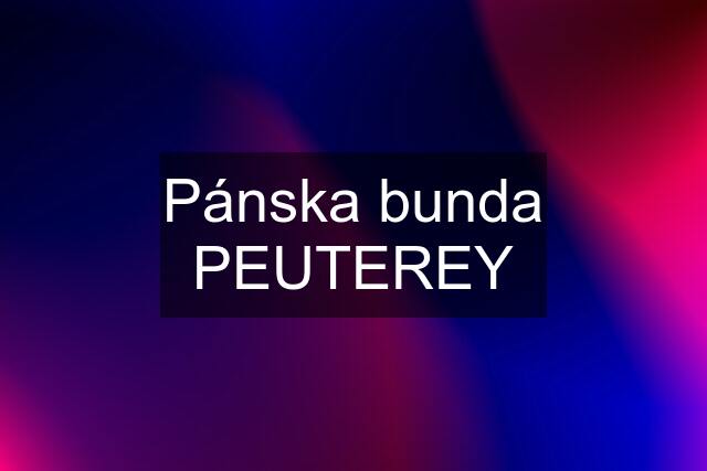 Pánska bunda PEUTEREY