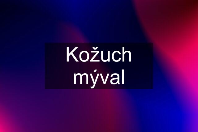 Kožuch mýval