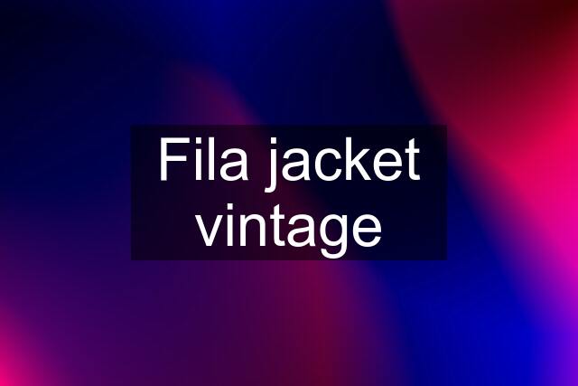 Fila jacket vintage