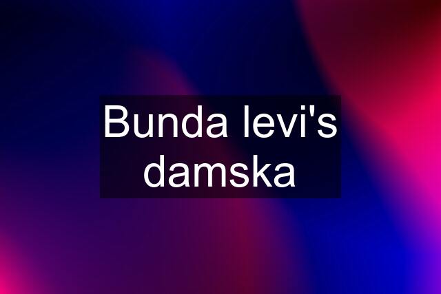 Bunda levi's damska