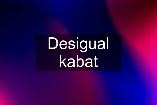 Desigual kabat