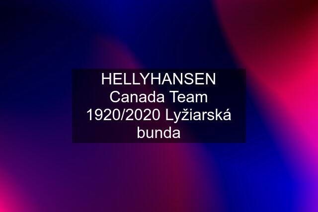 HELLYHANSEN Canada Team 1920/2020 Lyžiarská bunda