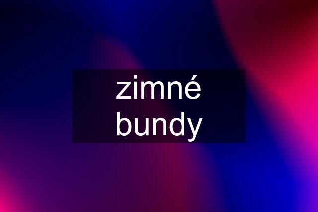 zimné bundy