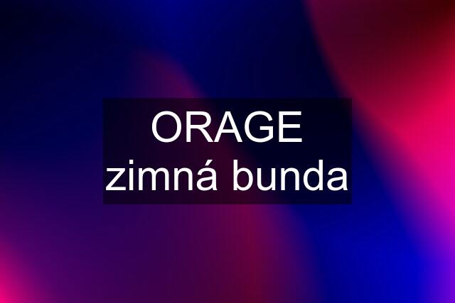 ORAGE zimná bunda