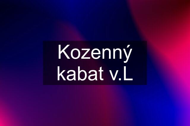 Kozenný kabat v.L