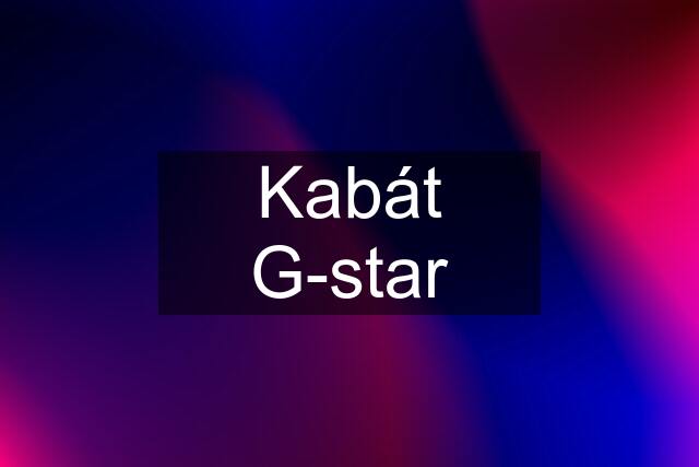 Kabát G-star