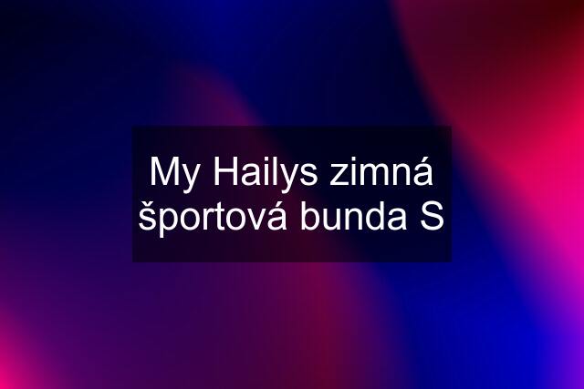 My Hailys zimná športová bunda S