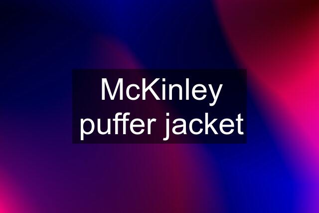 McKinley puffer jacket