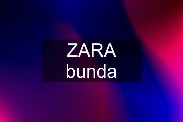 ZARA bunda