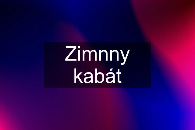 Zimnny kabát