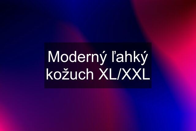 Moderný ľahký kožuch XL/XXL