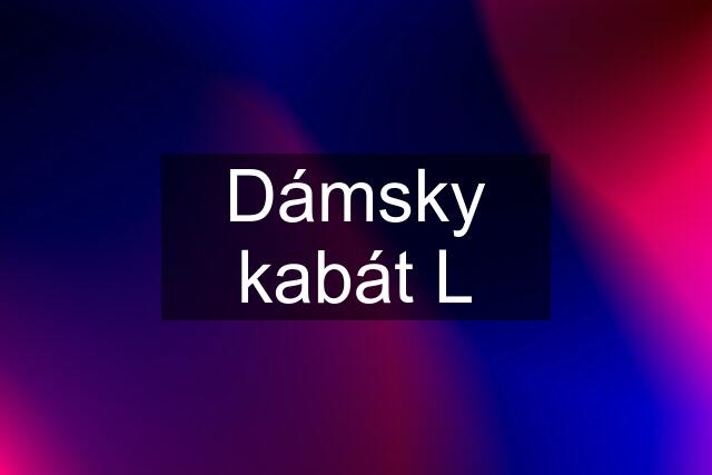 Dámsky kabát L