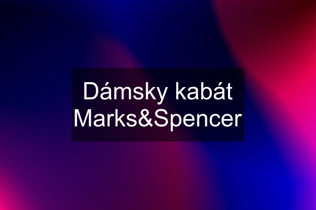 Dámsky kabát Marks&Spencer