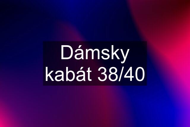 Dámsky kabát 38/40