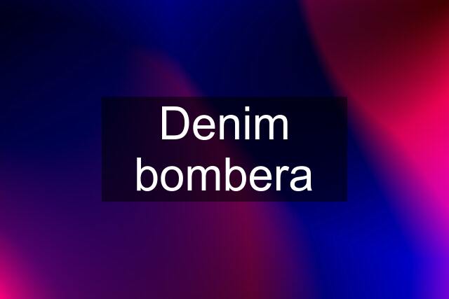 Denim bombera