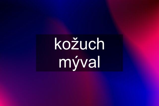 kožuch mýval