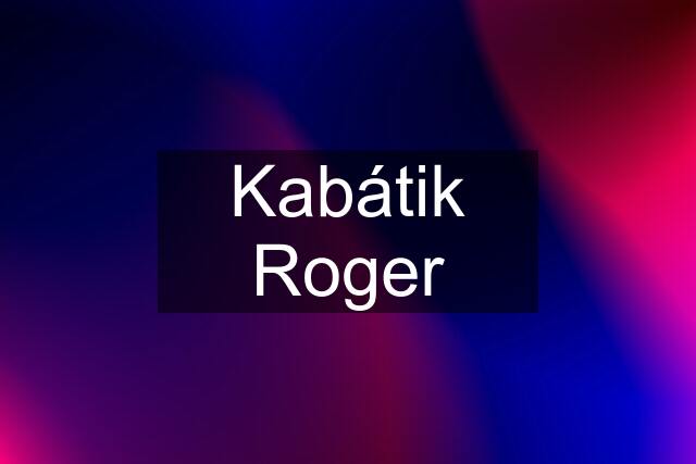 Kabátik Roger