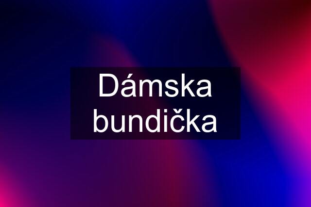 Dámska bundička