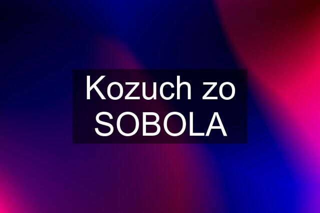 Kozuch zo SOBOLA