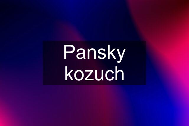 Pansky kozuch