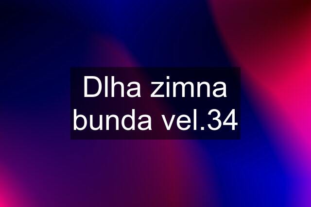 Dlha zimna bunda vel.34