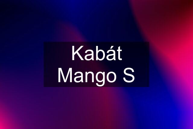 Kabát Mango S