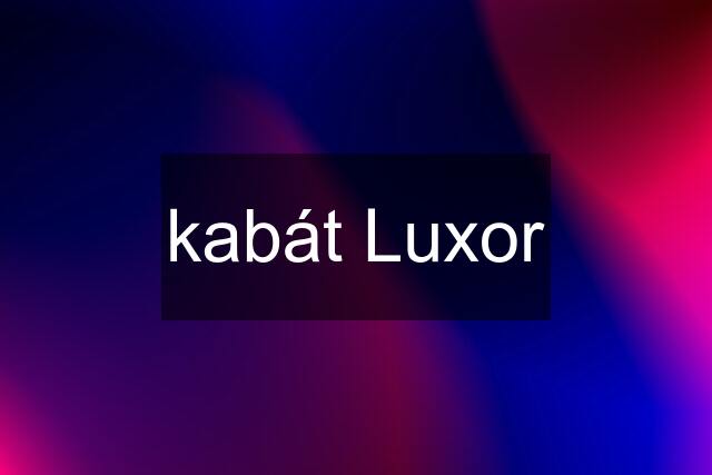 kabát Luxor