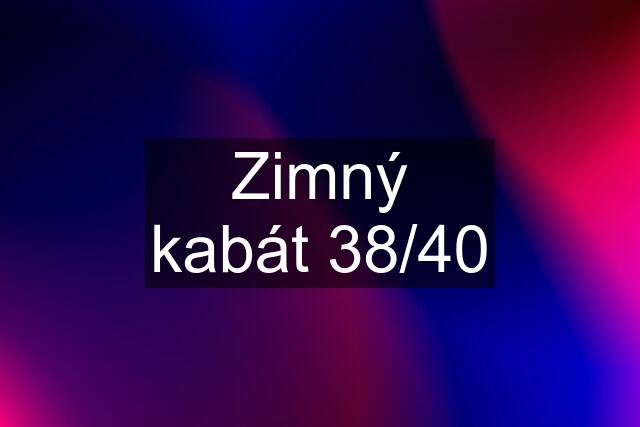 Zimný kabát 38/40