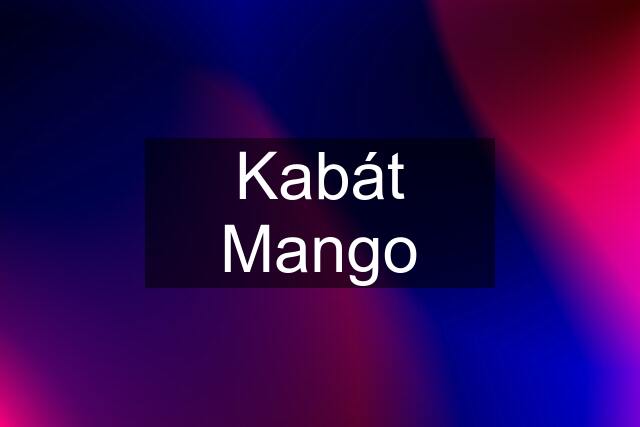 Kabát Mango