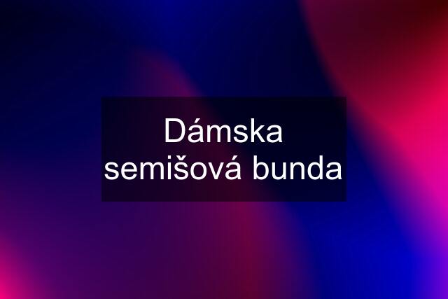 Dámska semišová bunda